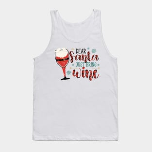 Dear Santa Just Bring Wine Tank Top